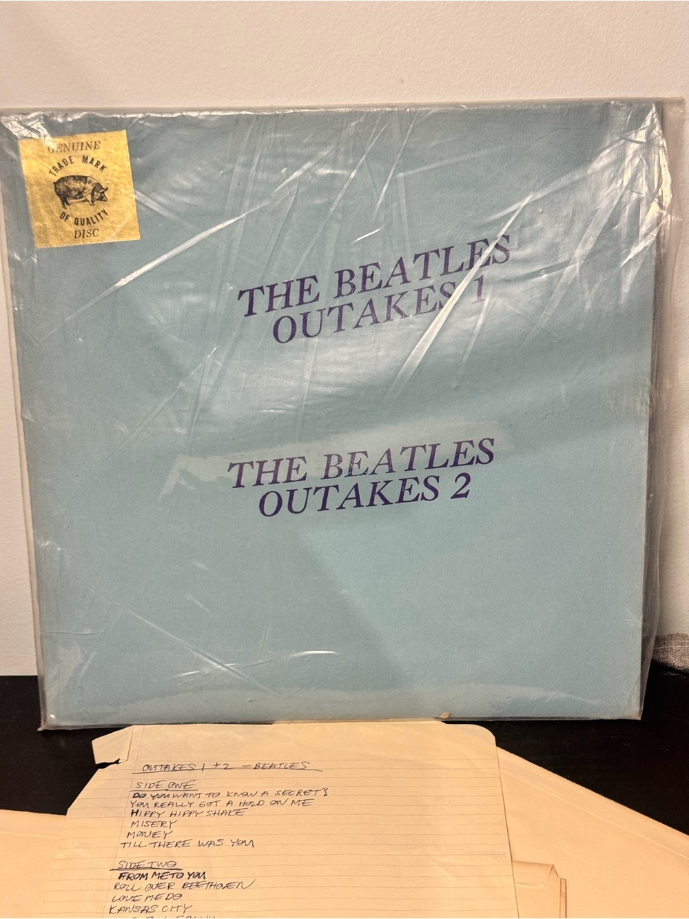 The Beatles outtakes 1&2 Bootleg Record Vinyl RARE!